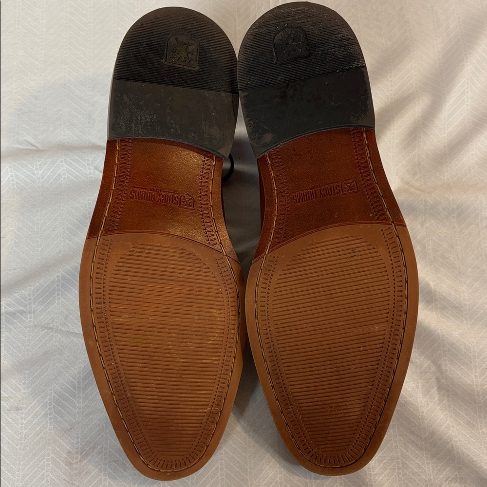 Stacy Adams men’s leather Marlton plain toe Oxford in furnish brown size 10.5 M - Picture 5 of 6